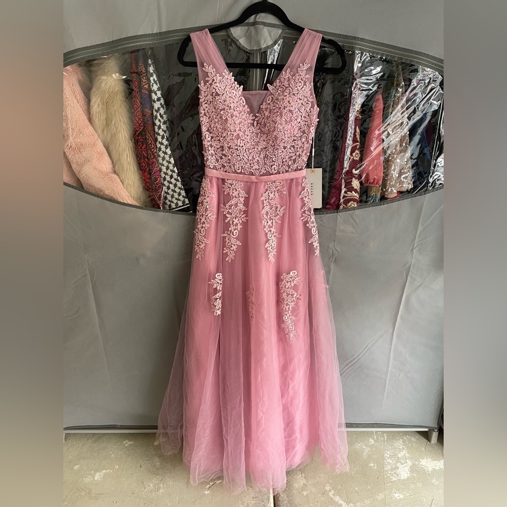 Baby Pink Embroidered Gown